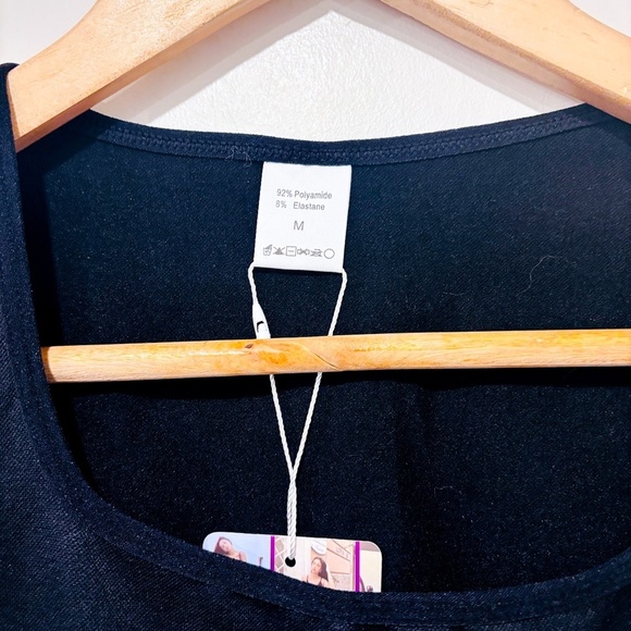 HEYSHAPE Black Square Neck Bodysuit | Sculpting Seamless Shapewear NWT * - Picture 7 of 8